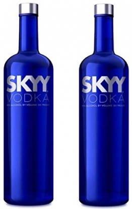 2 x Skyy Vodka 40% 1l Flasche - 1