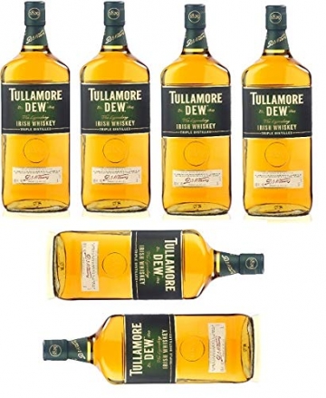 6 Flaschen Tullamore Dew irish Whiskey a 1000ml (6x1l) 40% Vol. - 1