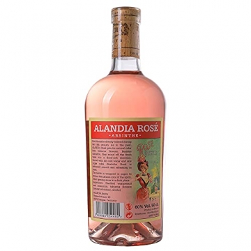 Absinth ALANDIA Rosé | Mit Hibiskusblüten natürlich gefärbt (ohne Farbstoff) | Traditionelles Rezept aus dem 19. Jh. | 60% Vol. | (1x 0.5 l) - 2