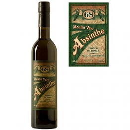 Absinth Moulin Vert aus Frankreich | Original Rezeptur | 68% Vol. | Premium Qualität mit Weinalkohol destilliert | (1x 0.5 l) - 1