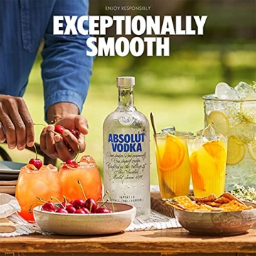 Absolut Vodka Original – Edler und extrem reiner Premium-Vodka aus Schweden in der ikonischen Apotheker-Flasche – 1 x 1 L - 5