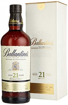 Ballantines 21 Blended Scotch Whisky – 21 Jahre alter reichhaltiger Blend mit würzigen Aromen, perfekt abgestimmten Rauchnoten & Fruchtnuancen – 1 x 0,7 L - 1