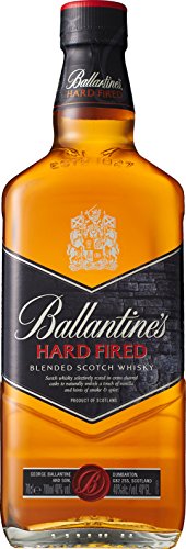 Ballantines Hard Fired Blended Scotch Whisky – Hard fired Whisky aus doppelt ausgebrannten Eichenfässern für einen besonders rauchig & würzigen Geschmack – 1 x 0,7 L - 1