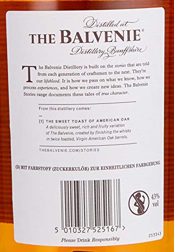 Balvenie The 12 Years Old The Sweet Toast of AMERICAN OAK Whisky (1 x 0.7 L) - 7