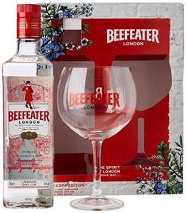 Beefeater London Dry Gin 40% Volume 0,7l in Geschenkbox mit Glas - 1