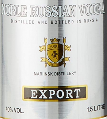 Beluga Export Noble Russian Wodka mit Geschenkverpackung (1 x 1.5 l) - 7