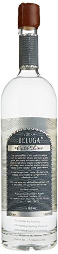 Beluga Gold Line Noble Russian Vodka mit Geschenkverpackung in Lederoptik (1 x 1 l) - 2