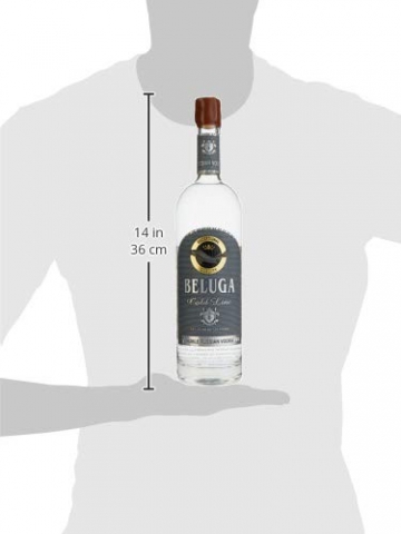Beluga Gold Line Noble Russian Vodka mit Geschenkverpackung in Lederoptik (1 x 1 l) - 4