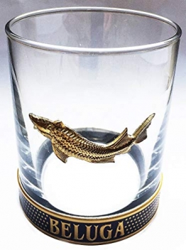 Beluga Vodka Gold Tumbler Trinkglas, Exklusive Bar Glas - 1