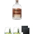 Blackwoods Vintage Dry Gin 60% 0,7 Liter + Gin Tonic Glas – 5414/67 + Gin Tonic Glas – 5414/67 + Schiefer Glasuntersetzer eckig ca. 9,5 cm Ø 2 Stück - 