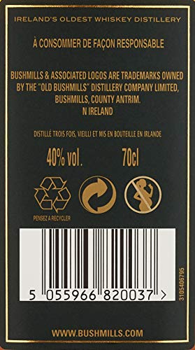 Bushmills Single Malt Irish Whiskey 10 Years Old mit Geschenkverpackung mit 2 Gläsern (1 x 0.7 l) - 7