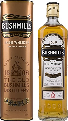Bushmills Smooth & Mellow Irish Triple Distilled mit Geschenkverpackung Whisky (1 x 0.7 l) - 