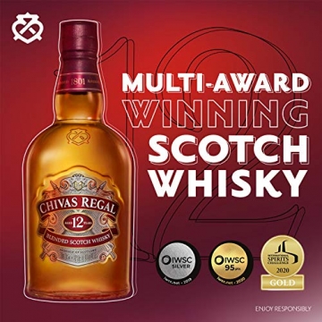 Chivas Regal 12 Jahre Premium Blended Scotch Whisky – 12 Jahre gereifter Blend aus schottischen Malt & Grain Scotch Whiskys aus der Region Speyside – 1 x 1 L - 6