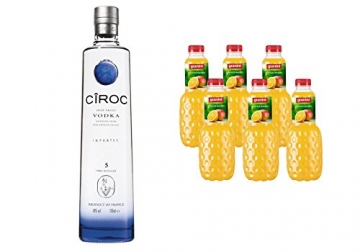 Ciroc Ultra Premium Vodka (1 x 0.7 l) mit Granini Trinkgenuss Orange-Mango (6 x 1 l) - 