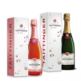 Exklusive Champagner im Geschenkset (Taittinger 2x0,75l) - 1