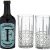 FERDINAND'S G+T Highball Set 1x Saar Dry Gin 50 cl + 2x Nachtmann Highland Diamond Highball Glas Spirituose, (1 x 500 ml) - 1