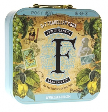 FERDINAND'S Traveller's Set (1x Dry Gin 50cl + 1x Kupferbecher G&T + 1x Barlöffel + 1x Jigger + 1x Tonicwater) Spirituose, (1 x 500 ml / 1 x 200 ml) - 2