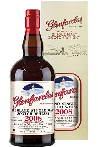 Glenfarclas Vintage 2008 Christmas Single Malt Bottled 2018 0,7 Liter 46% Vol. - 