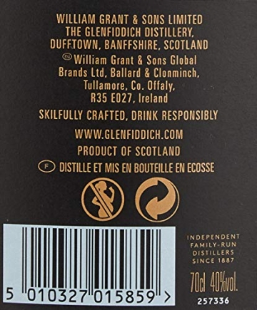 Glenfiddich 23 Years Old GRAND CRU Single Malt Scotch Whisky 40%, Volume - 0.7 l in Geschenkbox - 7