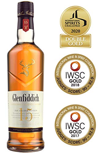 Glenfiddich Single Malt Scotch Whisky 15 Jahre Solera mit Geschenkverpackung (1 x 0,7 l) – der am häufigsten ausgezeichnete Single Malt Scotch Whisky der Welt - 3