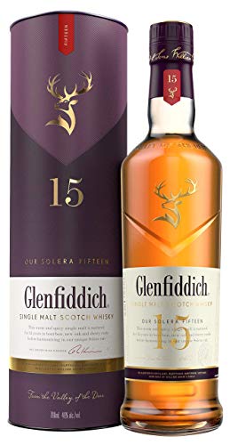 Glenfiddich Single Malt Scotch Whisky 15 Jahre Solera mit Geschenkverpackung (1 x 0,7 l) – der am häufigsten ausgezeichnete Single Malt Scotch Whisky der Welt - 1