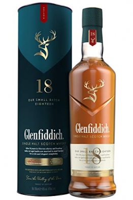 Glenfiddich Single Malt Scotch Whisky 18 Jahre mit Geschenkverpackung (1 x 0,7 l) - 1