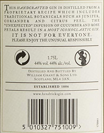 Hendrick's Gin 44% Volume (1 x 1.75 l) - 4