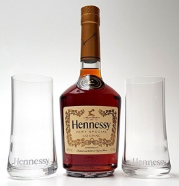 Hennessy Cognac 0,7l 700ml (40% Vol) + 2x Cognac Gläser - 1