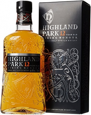 Highland Park 12 Jahre Viking Honour Single Malt Scotch Whisky (1 x 0.7 l) – vollmundiger, rauchiger Geschmack, der Whisky mit der Wikinger-Seele - 1
