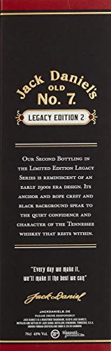 Jack Daniel's Legacy Edition 1905 - No 2 - limititierte Sonderedition in der Geschenkbox - Tennessee Whiskey - 43% Vol. (1 x 0.7l) - 8
