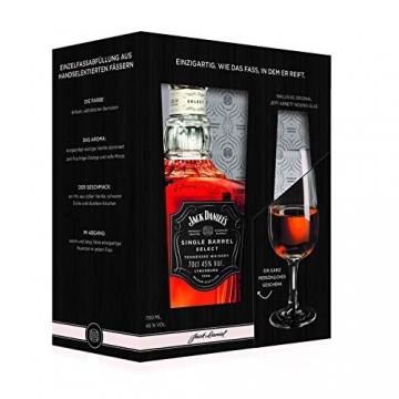 Jack Daniel’s Single Barrel Geschenkset mit original Jeff Arnett Nosing-Glas – limitiert Whisky (1 x 0.7 l) - 