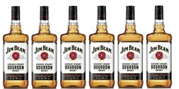 Jim Beam - Bourbon Whiskey - 6 x 1 Liter - 1