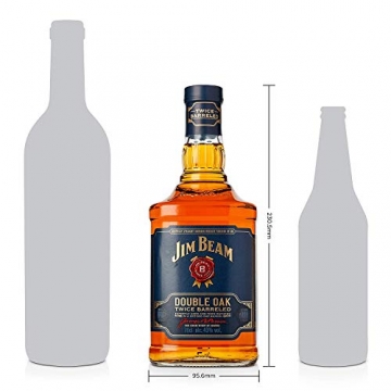 Jim Beam Double Oak - Twice Barreled Bourbon Whiskey, zweifach gereift in ausgeflammten Weißeichenfässern, 43% Vol, 1 x 0,7l - 5