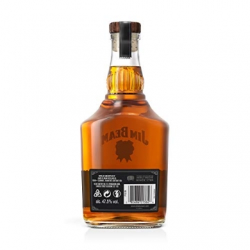 Jim Beam Single Barrel Whiskey, Einzelfassabfüllung, körperreicher Geschmack mit ausbalancierten Eiche-, Vanille- und Karamell-Noten, 47,5% Vol, 1 x 0,7l - 3