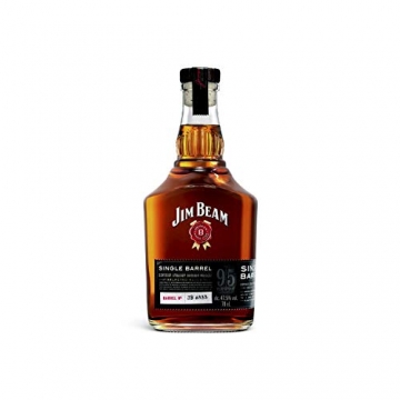 Jim Beam Single Barrel Whiskey, Einzelfassabfüllung, körperreicher Geschmack mit ausbalancierten Eiche-, Vanille- und Karamell-Noten, 47,5% Vol, 1 x 0,7l - 1