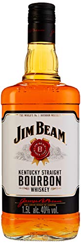Jim Beam White Kentucky Straight Bourbon Whiskey, vollmundiger und milder Geschmack, 40% Vol, 1 x 1,5l - 1