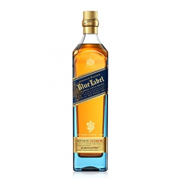 Johnnie Walker Blue Label Blended Scotch Whisky – Exklusiver, weicher & würziger Blended Whisky, wie kein anderer – In edler Geschenkverpackung – 1 x 0,7l - 6