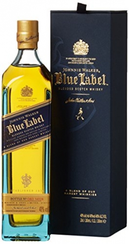 Johnnie Walker Blue Label Scotch mit Geschenkverpackung Whisky (1 x 0.2 l) - 1