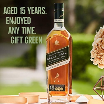 Johnnie Walker Green Label Blended Scotch Whisky – Aus den vier Ecken Schottlands direkt ins Glas – In edler Geschenkverpackung – 1 x 0.7l - 3