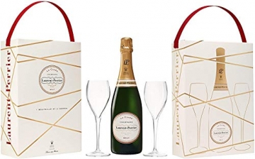 Laurent Perrier La Cuvee Brut + 2 Glasses Champagner 12% 0,75l Flasche - 4