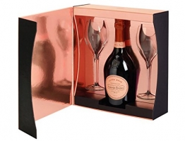 Laurent-Perrier Rose Champagne / 2 Glass Gift Pack / 75cl - 1