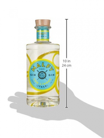 Malfy Gin con Limone – Premium Gin aus Italien mit Zitronengeschmack – Hochprozentiger Alkohol mit 41 % Vol – 1 x 0,7L - 3