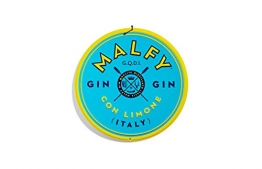 Malfy Gin Con Limone Tin Sign - Logo Blechschild - 1