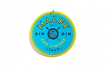 Malfy Gin Con Limone Tin Sign – Logo Blechschild - 