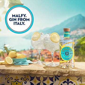 Malfy Gin Miniaturen – Premium Gin aus Italien im Geschenkset – Hochprozentiger Alkohol mit 41 % Vol – 4 x 0,05L - 5