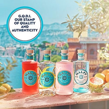 Malfy Gin Miniaturen – Premium Gin aus Italien im Geschenkset – Hochprozentiger Alkohol mit 41 % Vol – 4 x 0,05L - 6