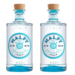 Malfy Gin Originale 2er Set, italienischer Gin, Alkohol, Schnaps, Flasche, 41%, 2 x 700 ml - 1