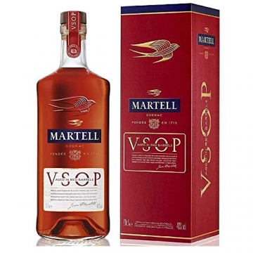 MARTELL COGNAC V.S.O.P. AGED IN RED BARRELS 70 CL IN ASTUCCIO - 