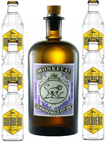 Monkey 47 Gin & 6 x Goldberg 0,2 Tonic Set - 