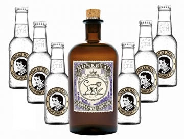 Monkey 47 Schwarzwald Dry Gin & 6 x Thomas Henry Tonic Water 0,2 Liter - 